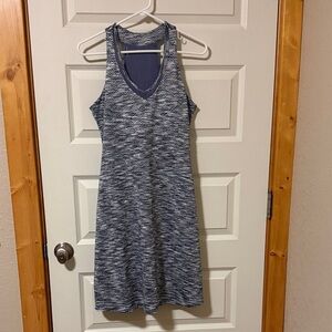 MPG Performance Blue Tank V-Neck  Dress